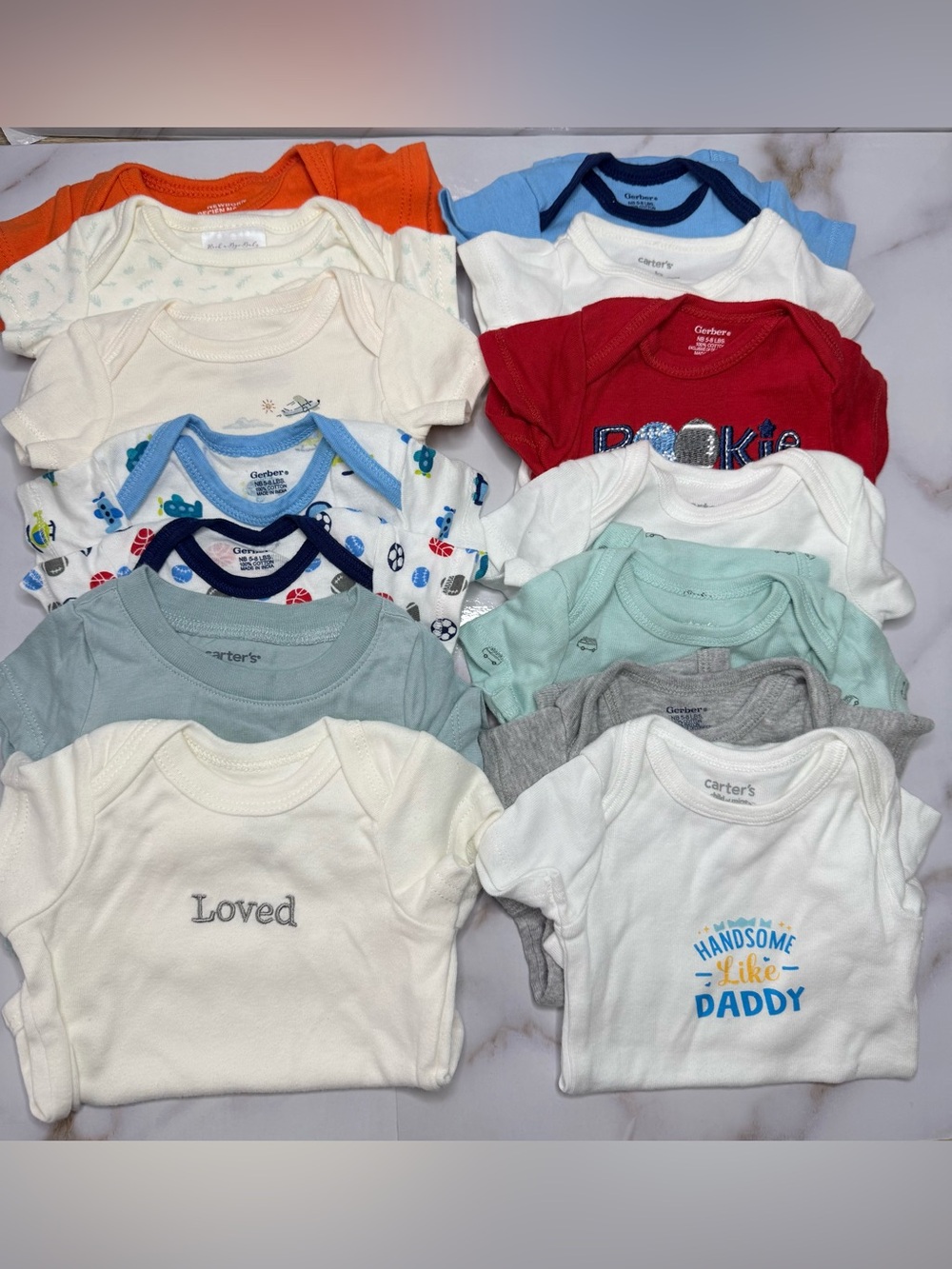36-Piece Newborn Baby Clothes Bundle | Mostly Carterβs